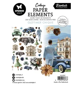 STUDIOLIGHT STUDIOLIGHT ESSENTIALS COLLECTION OLDTIMER CHIQUE PAPER ELEMENTS