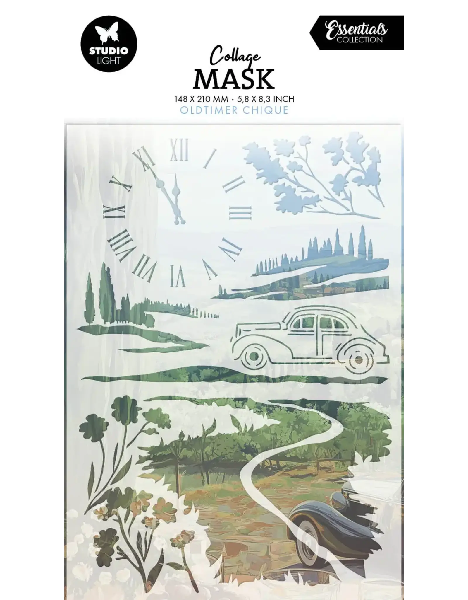 STUDIOLIGHT STUDIOLIGHT ESSENTIAL COLLECTION OLDTIMER CHIQUE MASKS STENCIL