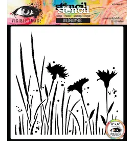 VISIBLE IMAGE VISIBLE IMAGE WILDFLOWERS 6x6 STENCIL