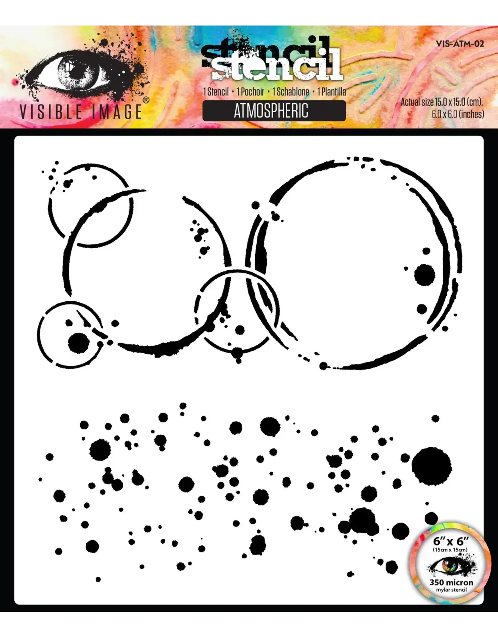 VISIBLE IMAGE VISIBLE IMAGE ATMOSPHERIC 6x6 STENCIL