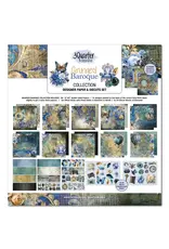3QUARTER DESIGNS 3QUARTER DESIGNS GRUNGED BAROQUE 12x12 DESIGNER PAPER & DIECUTS SET