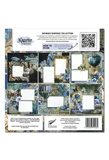 3QUARTER DESIGNS 3QUARTER DESIGNS GRUNGED BAROQUE 12x12 DESIGNER PAPER & DIECUTS SET