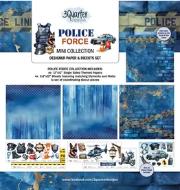 3QUARTER DESIGNS 3QUARTER DESIGNS POLICE FORCE 12x12 MINI COLLECTION PACK