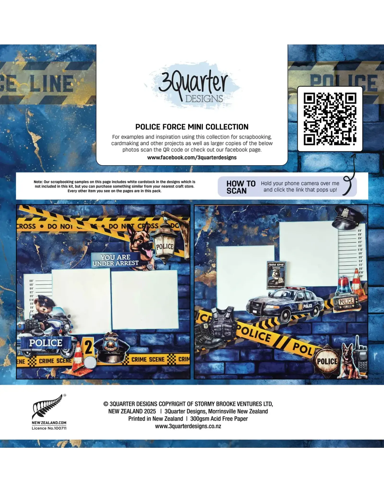 3QUARTER DESIGNS 3QUARTER DESIGNS POLICE FORCE 12x12 MINI COLLECTION PACK