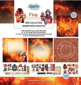 3QUARTER DESIGNS 3QUARTER DESIGNS FIRE FIGHTERS 12x12 MINI COLLECTION PACK