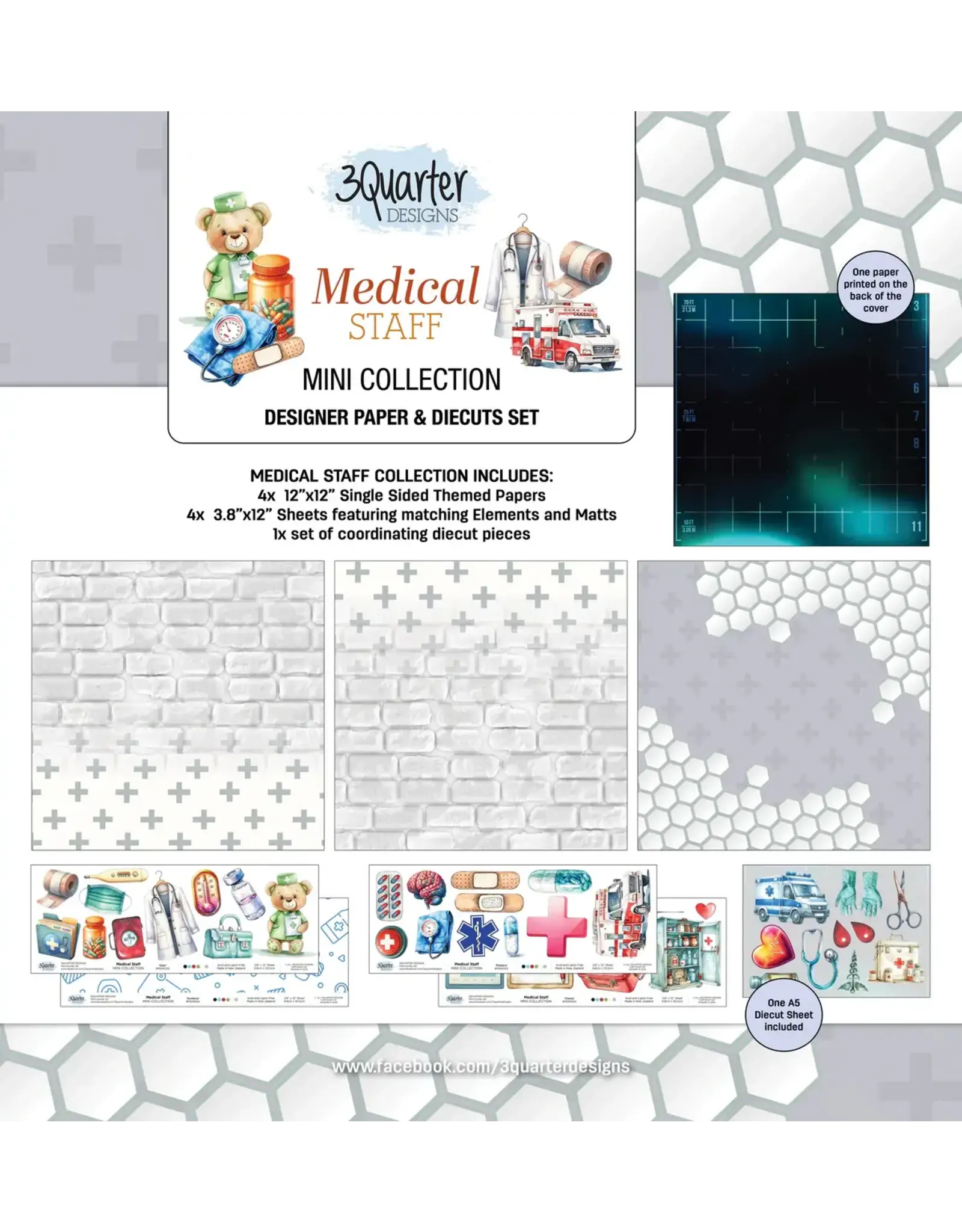3QUARTER DESIGNS 3QUARTER DESIGNS MEDICAL STAFF 12x12 MINI COLLECTION PACK