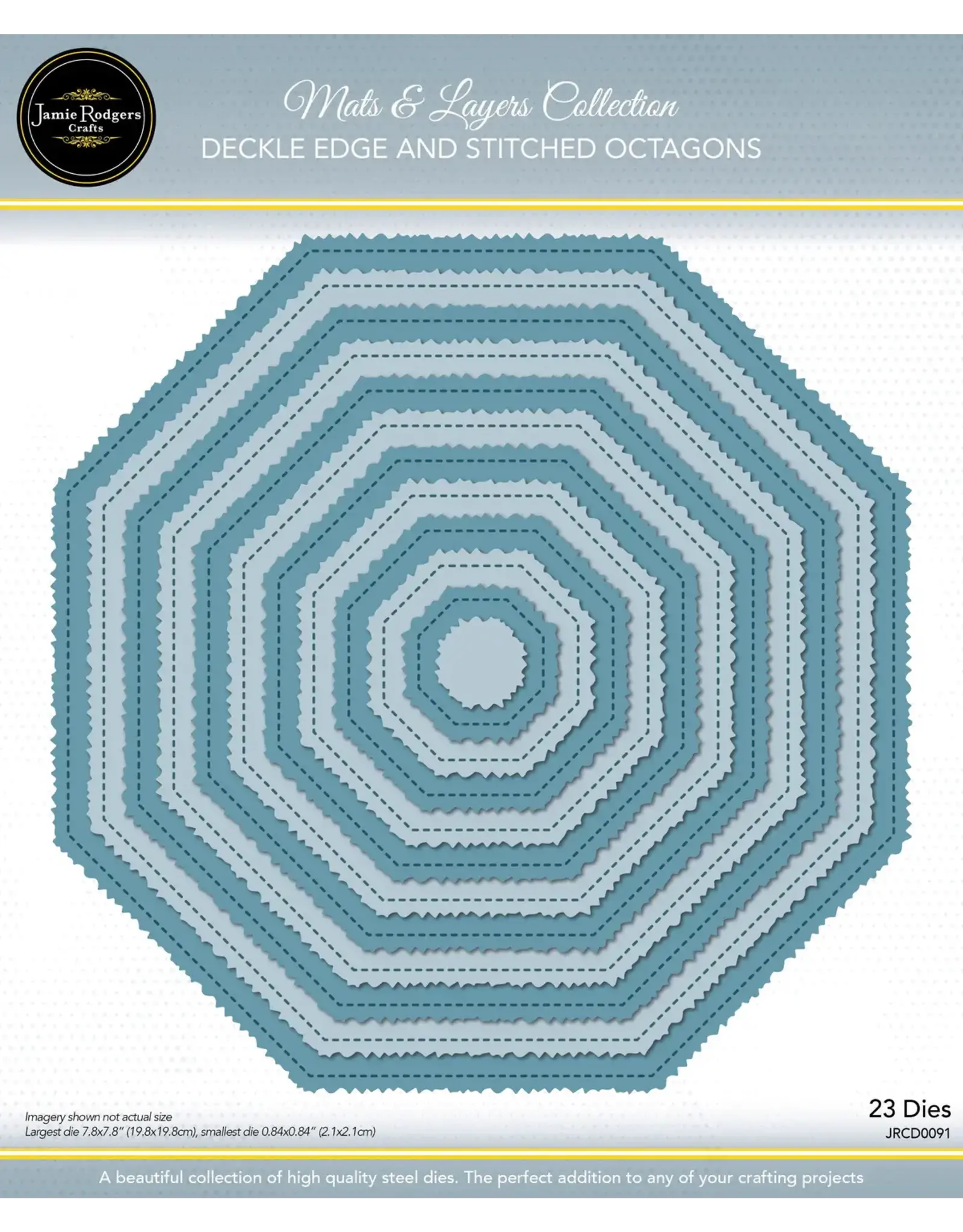 JAMIE RODGERS CRAFTS JAMIE RODGERS CRAFTS DECKLE EDGE AND STITCHED OCTAGONS DIE SET