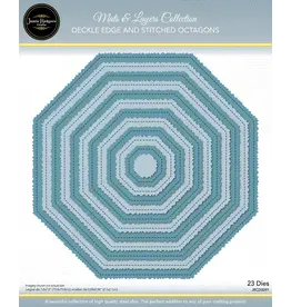 JAMIE RODGERS CRAFTS JAMIE RODGERS CRAFTS DECKLE EDGE AND STITCHED OCTAGONS DIE SET