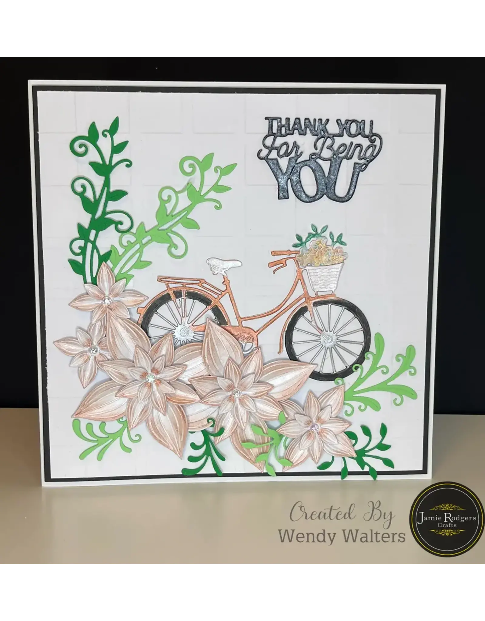 JAMIE RODGERS CRAFTS JAMIE RODGERS CRAFTS FLORAL BICYCLE DIE SET