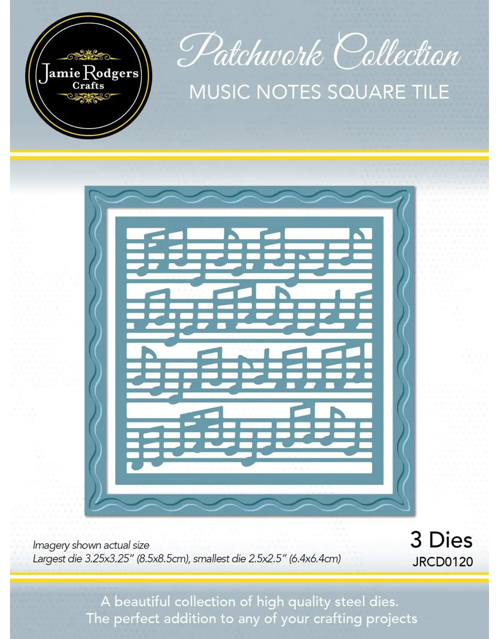 JAMIE RODGERS CRAFTS JAMIE RODGERS CRAFTS MUSIC NOTES SQUARE TILE DIE SET