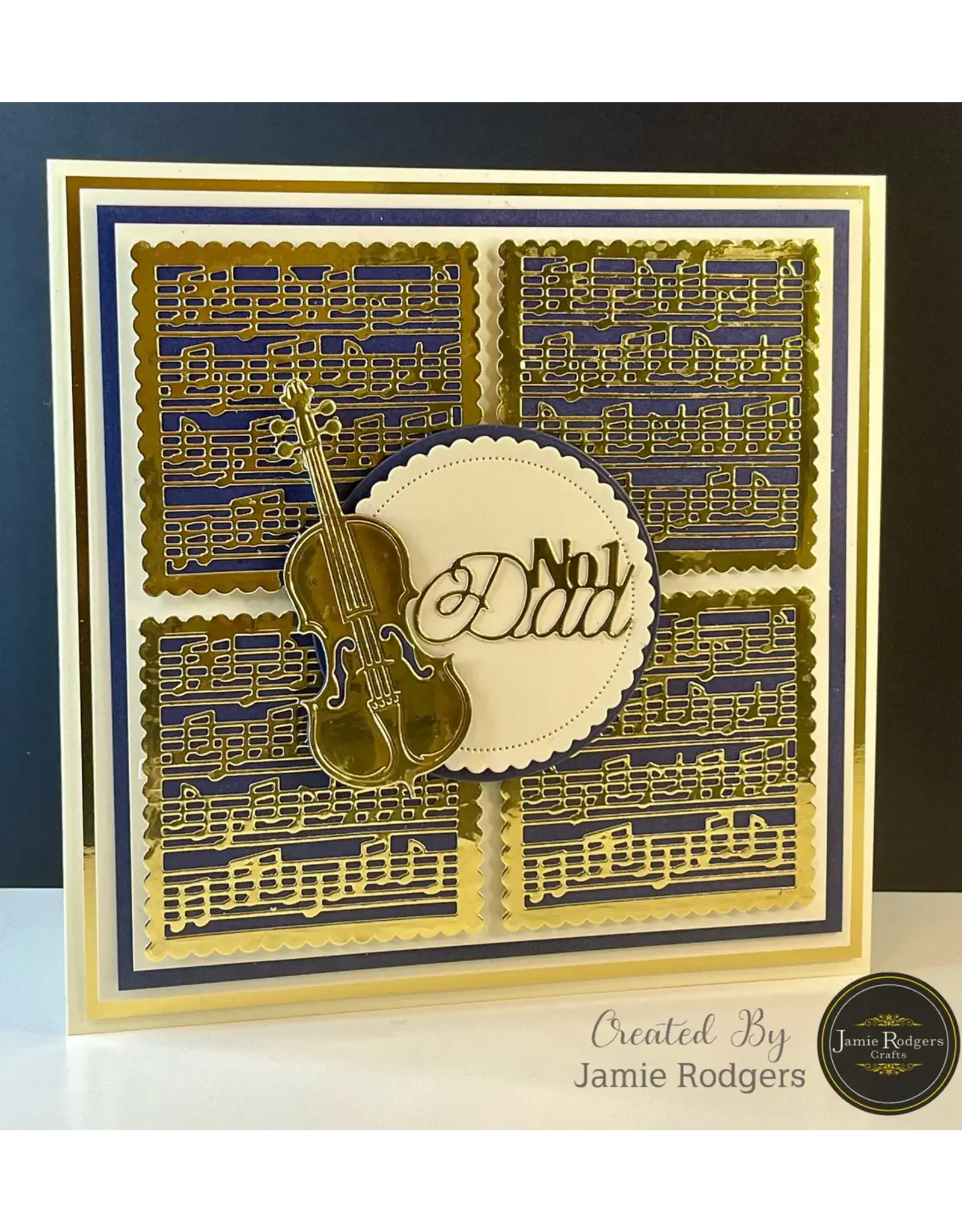 JAMIE RODGERS CRAFTS JAMIE RODGERS CRAFTS MUSIC NOTES SQUARE TILE DIE SET