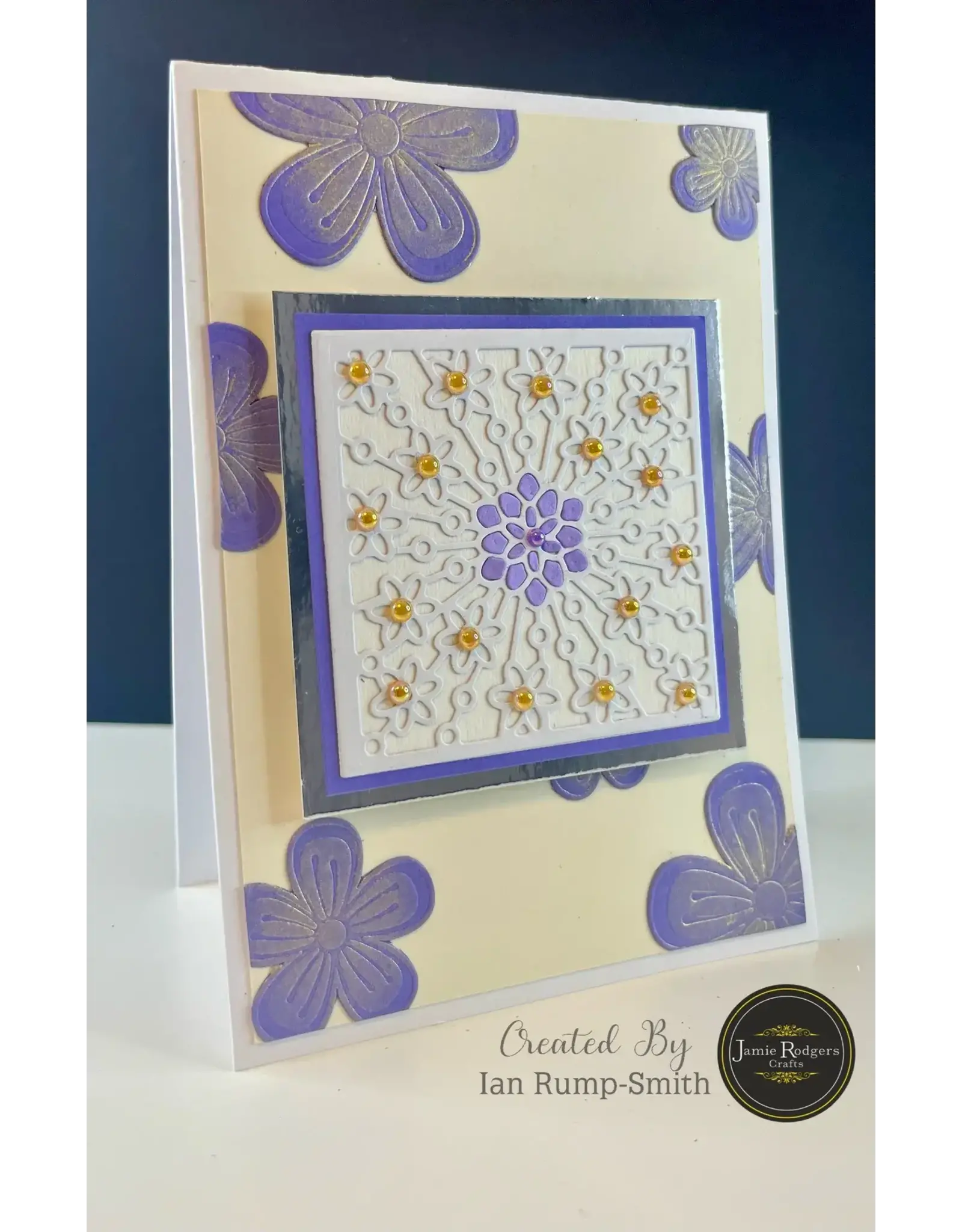 JAMIE RODGERS CRAFTS JAMIE RODGERS CRAFTS FLORAL SQUARE TILE DIE SET