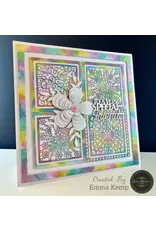 JAMIE RODGERS CRAFTS JAMIE RODGERS CRAFTS FLORAL SQUARE TILE DIE SET