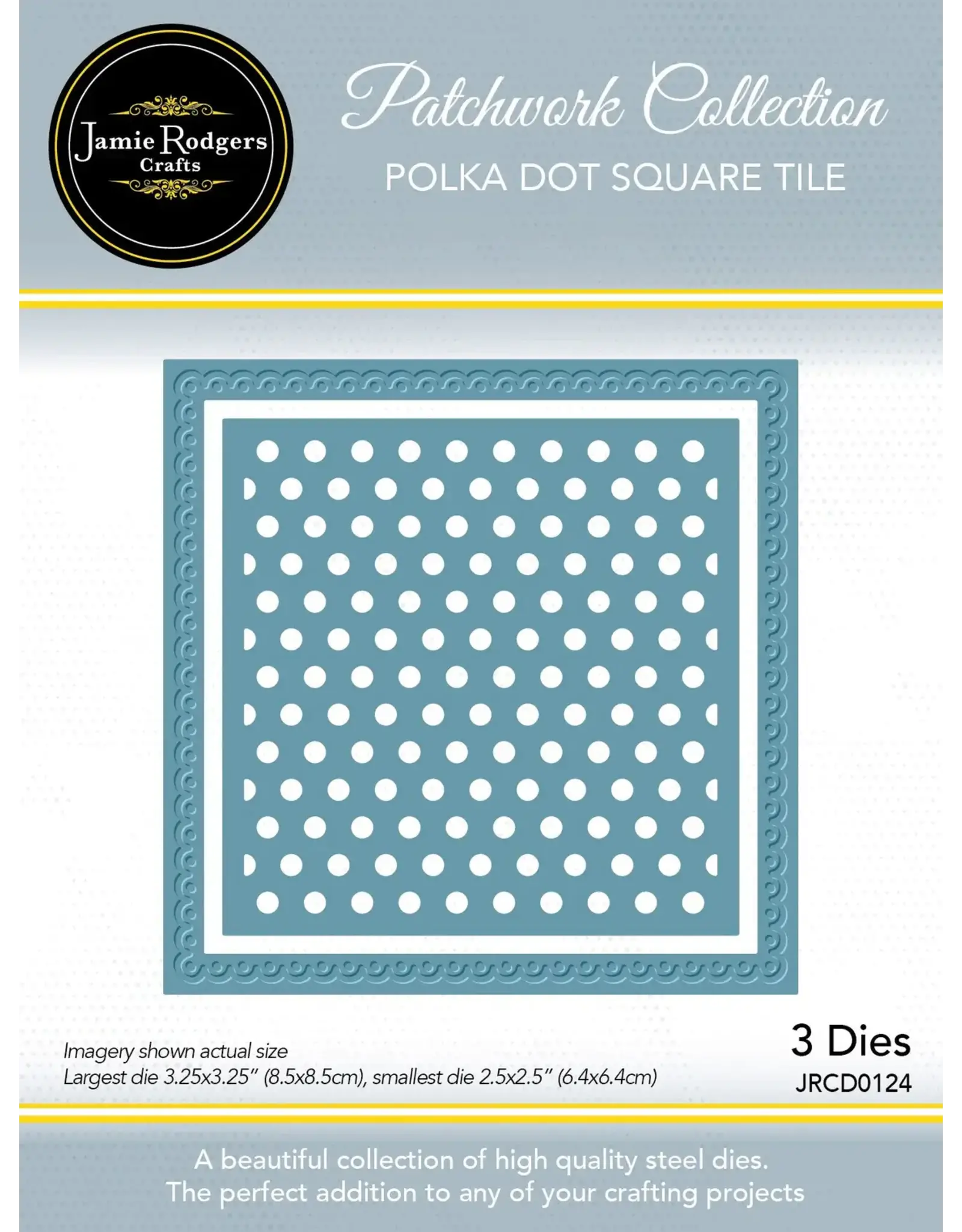 JAMIE RODGERS CRAFTS JAMIE RODGERS CRAFTS POLKA DOT SQUARE TILE DIE SET
