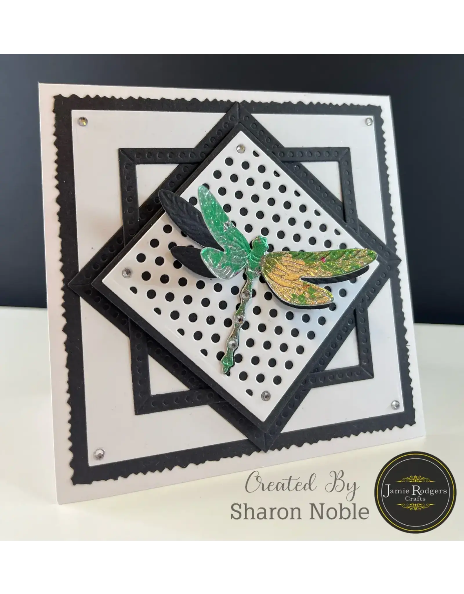 JAMIE RODGERS CRAFTS JAMIE RODGERS CRAFTS POLKA DOT SQUARE TILE DIE SET