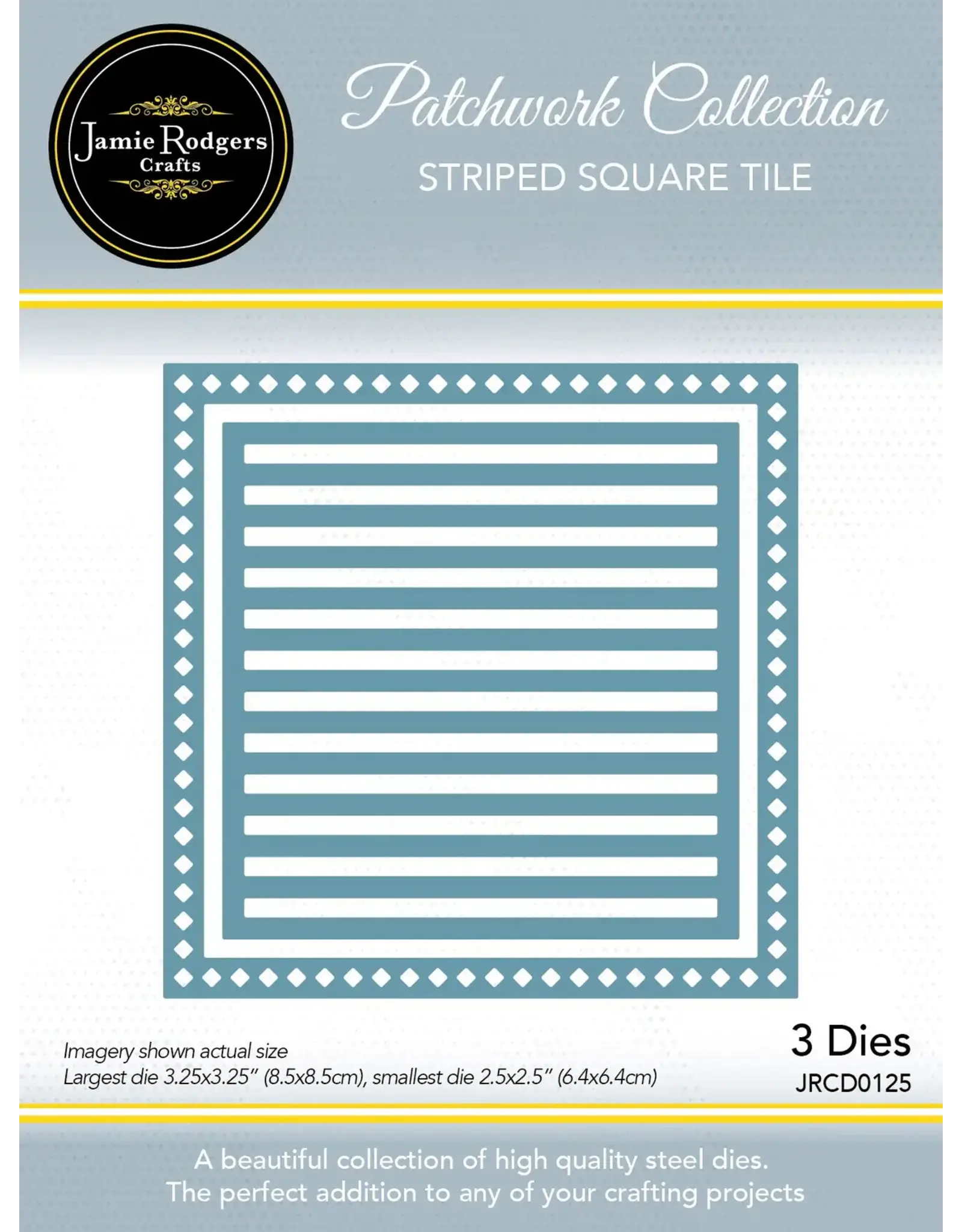 JAMIE RODGERS CRAFTS JAMIE RODGERS CRAFTS STRIPED SQUARE TILE DIE SET