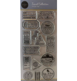 JAMIE RODGERS CRAFTS JAMIE RODGERS CRAFTS VINTAGE TAGS CLEAR STAMP SET