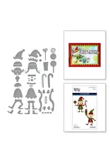SPELLBINDERS SPELLBINDERS SIMON HURLEY NORTH POLE FRIENDS COLLECTION SANTA'S ELVES ETCHED DIE SET