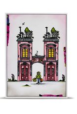 AALL & CREATE AALL & CREATE AUTOUR DE MWA #1304 ROOFLINE FRIENDS A5 CLEAR STAMP SET