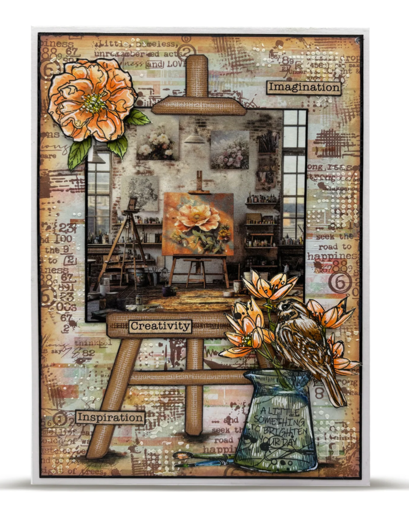 AALL & CREATE AALL & CREATE #135 PAINTERLY PETALS LAYER IT UP! WASHI TAPE