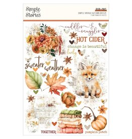 SIMPLE STORIES SIMPLE STORIES SIMPLE VINTAGE AUTUMN BREEZE 6x8 RUB-ONS 2/PK