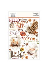SIMPLE STORIES SIMPLE STORIES SIMPLE VINTAGE AUTUMN BREEZE 6x8 RUB-ONS 2/PK