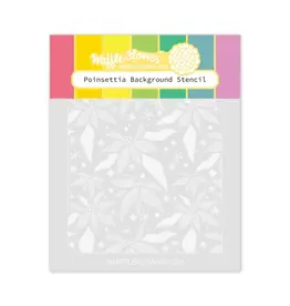 WAFFLE FLOWER WAFFLE FLOWER POINSETTIA  BACKGROUND STENCIL SET 2/PK