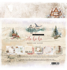ALCHEMY OF ART ALCHEMY OF ART HO HO HO 8x8 PAPER PACK 12 SHEETS