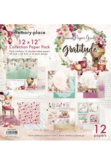 MEMORY-PLACE MEMORY-PLACE GRATITUDE 12x12 COLLECTION PACK 12 SHEETS