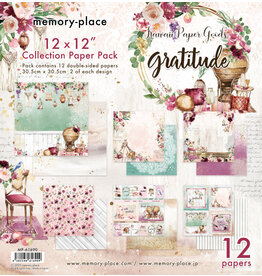 MEMORY-PLACE MEMORY-PLACE GRATITUDE 12x12 COLLECTION PACK 12 SHEETS