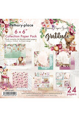 MEMORY-PLACE MEMORY-PLACE GRATITUDE 6x6 COLLECTION PACK 24 SHEETS