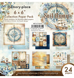 MEMORY-PLACE MEMORY-PLACE SAIL AWAY 6x6 COLLECTION PACK 24 SHEETS
