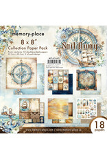 MEMORY-PLACE MEMORY-PLACE SAIL AWAY 8x8 COLLECTION PACK 18 SHEETS
