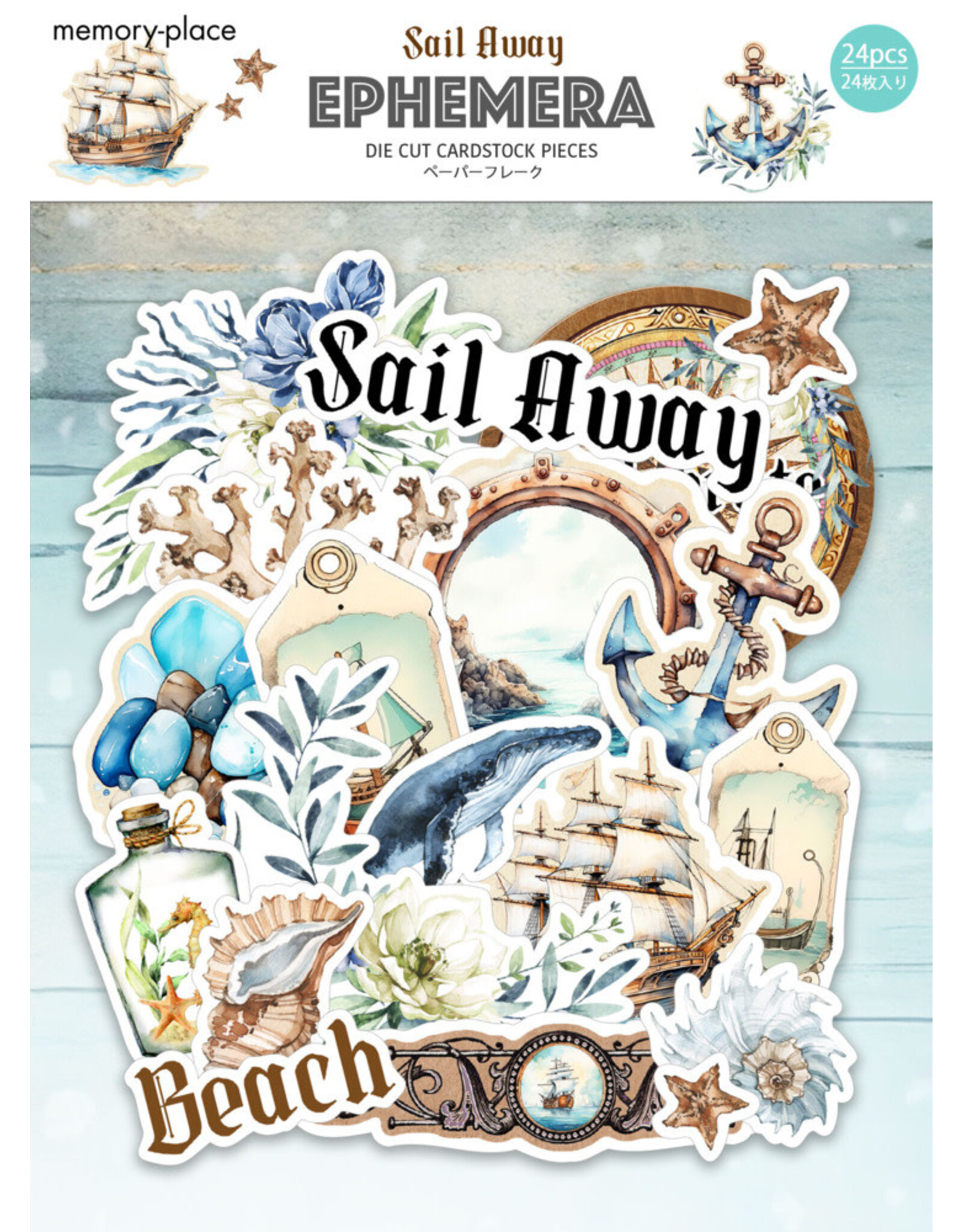 MEMORY-PLACE MEMORY-PLACE SAIL AWAY EPHEMERA DIE CUTS