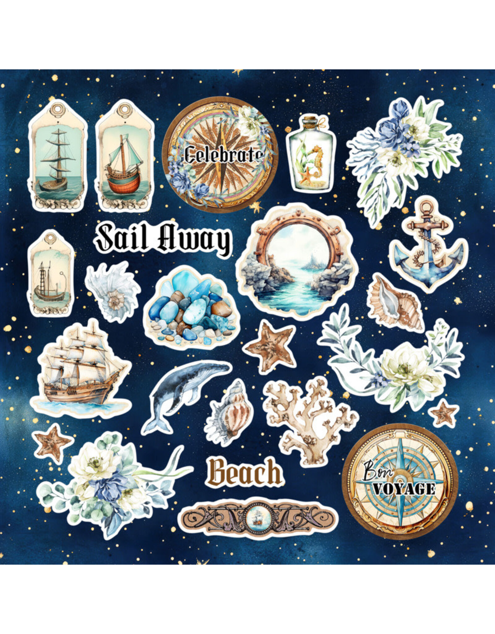 MEMORY-PLACE MEMORY-PLACE SAIL AWAY EPHEMERA DIE CUTS