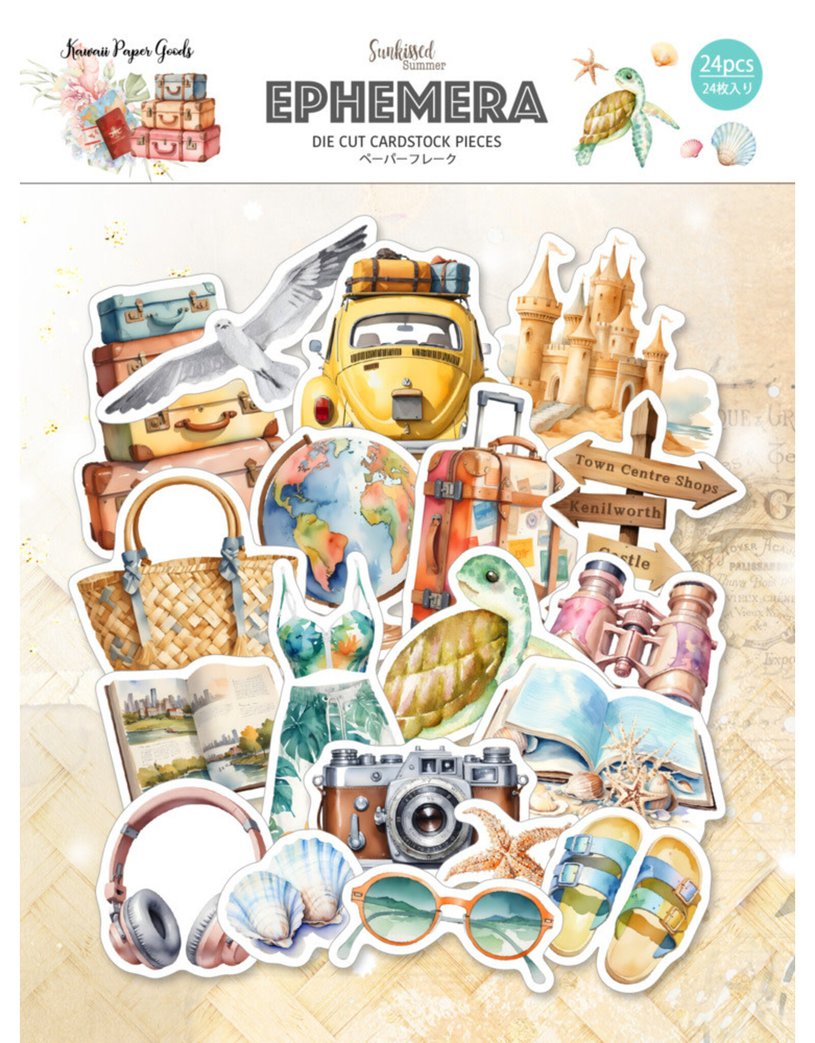 MEMORY-PLACE MEMORY-PLACE SUNKISSED SUMMER EPHEMERA DIE CUTS