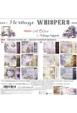 CRAFT O'CLOCK CRAFT O'CLOCK HERITAGE WHISPERS 8x8 MIX PAPER PAD 24 SHEETS