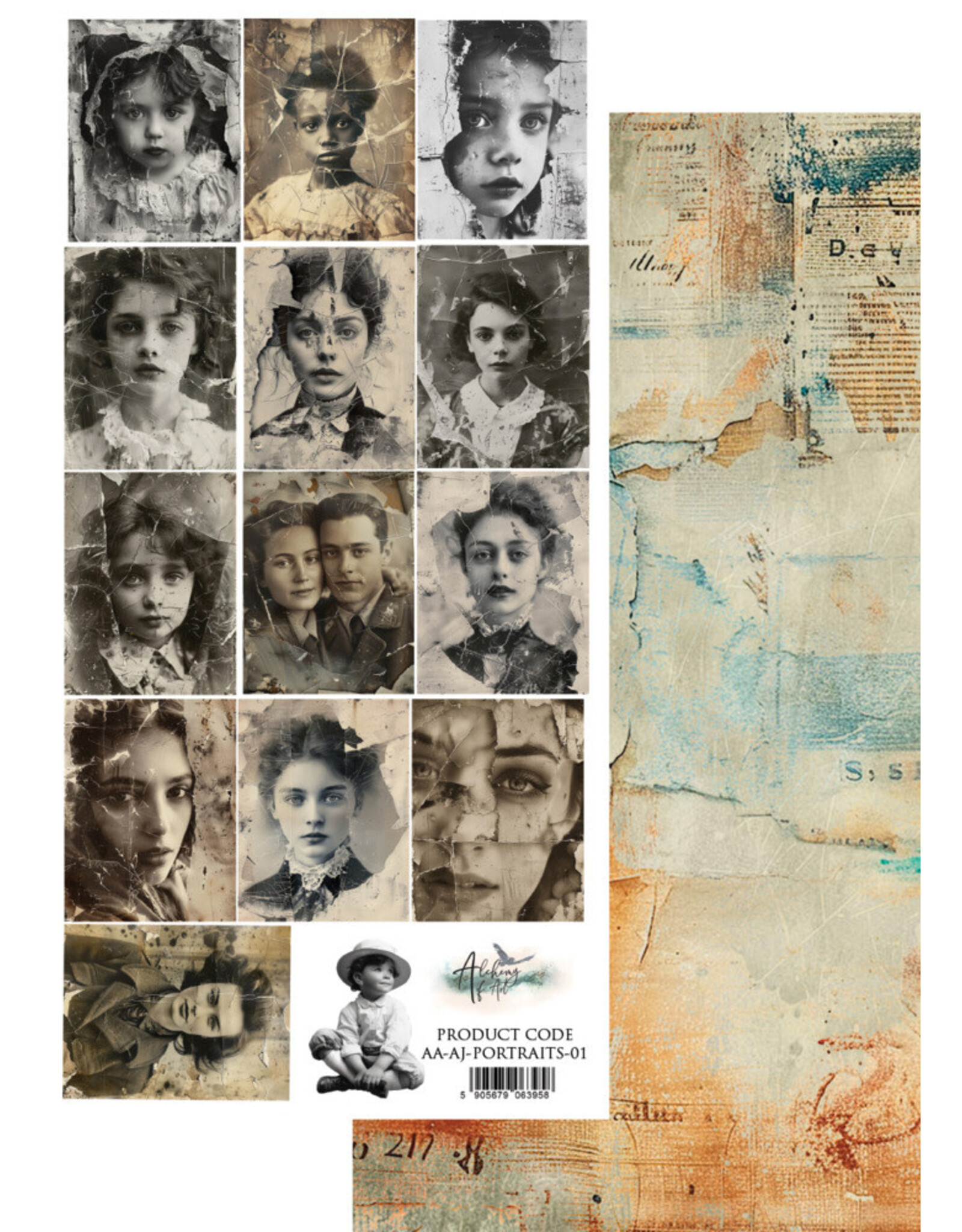 ALCHEMY OF ART ALCHEMY OF ART EXTRAS PAPER PORTRAITS-01 DIE-CUTS