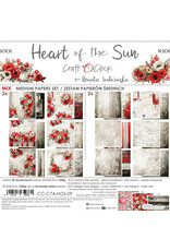 CRAFT O'CLOCK CRAFT O'CLOCK HEART OF THE SUN 8x8 MIX PAPER PAD 24 SHEETS