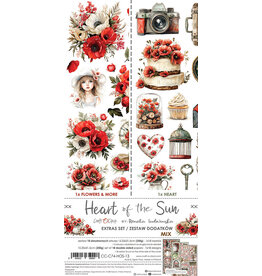 CRAFT O'CLOCK CRAFT O'CLOCK HEART OF THE SUN EXTRAS SET-MIX 6x12 COLLECTION PACK 18 SHEETS