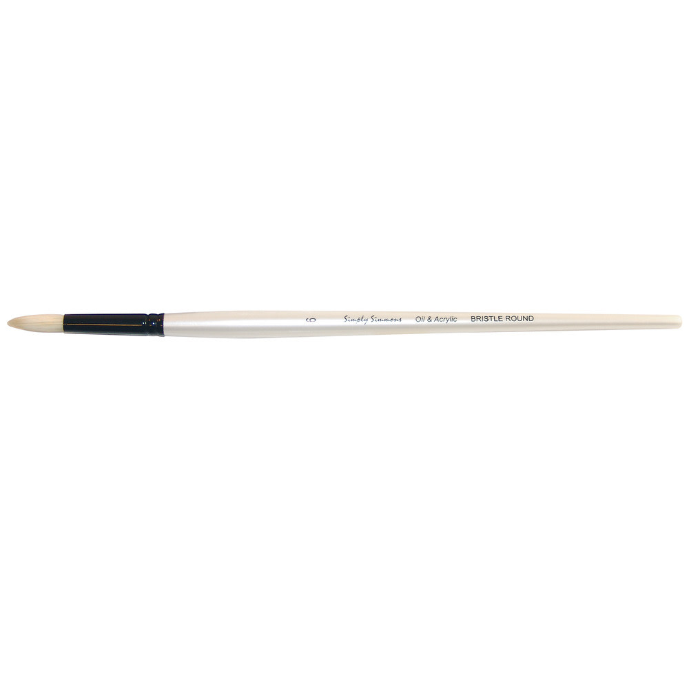 PRINCETON SIMPLY SIMMONS LONG-HANDLE NATURAL BRISTLE BRUSH 6