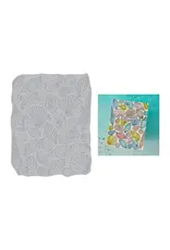 HERO ARTS HERO ARTS SUMMER BY THE SHORE COLLECTION SCATTERED SHELLS LETTERPRESS + FOIL PLATE