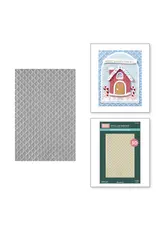 SPELLBINDERS SPELLBINDERS STAMPERIA CANDY CHRISTMAS COLLECTION WAFFLE CONE 3D EMBOSSING FOLDER