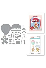 SPELLBINDERS SPELLBINDERS STAMPERIA CANDY CHRISTMAS COLLECTION GINGERBREAD DELIVERY ETCHED DIE SET