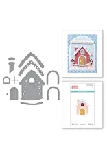 SPELLBINDERS SPELLBINDERS STAMPERIA CANDY CHRISTMAS COLLECTION GINGERBREAD HOUSE ETCHED DIE SET