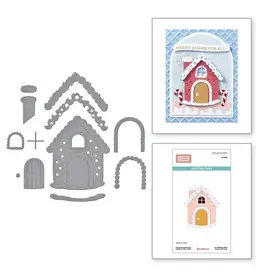 SPELLBINDERS SPELLBINDERS STAMPERIA CANDY CHRISTMAS COLLECTION GINGERBREAD HOUSE ETCHED DIE SET