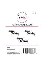 RONRON DESIGNS RONRON DESIGNS HAPPY BIRTHDAY 1 WOOD PIECES