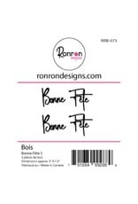 RONRON DESIGNS RONRON DESIGNS BONNE FÊTE 5 WOOD PIECES