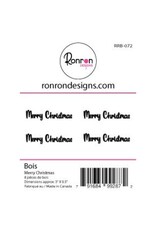 RONRON DESIGNS RONRON DESIGNS MERRY CHRISTMAS WOOD PIECES