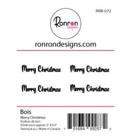 RONRON DESIGNS RONRON DESIGNS MERRY CHRISTMAS WOOD PIECES